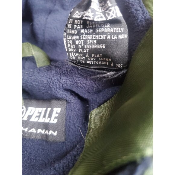 Vintage Pelle Pelle Marc Buchanan Acrylic Olive Green Men's Jacket Hoodie XXL - Picture 10 of 16